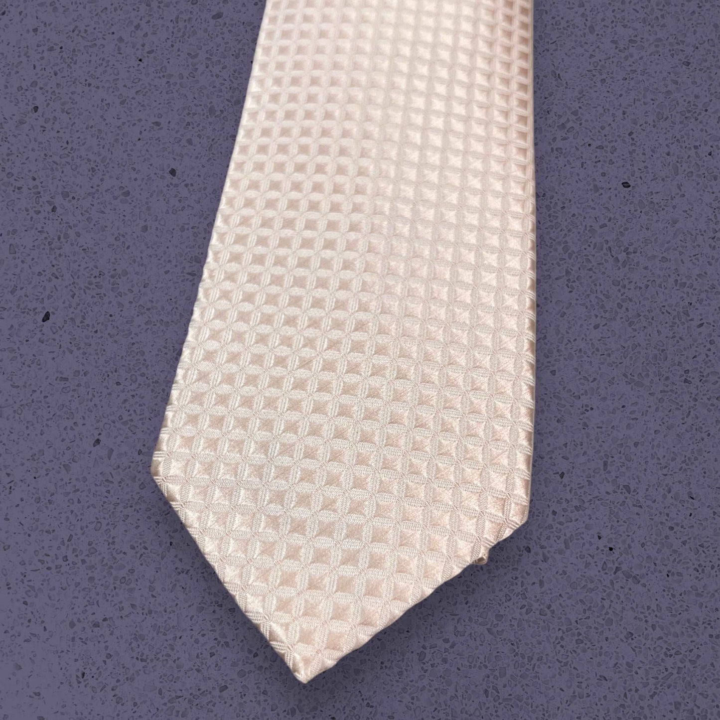 Peach Checkered Tie