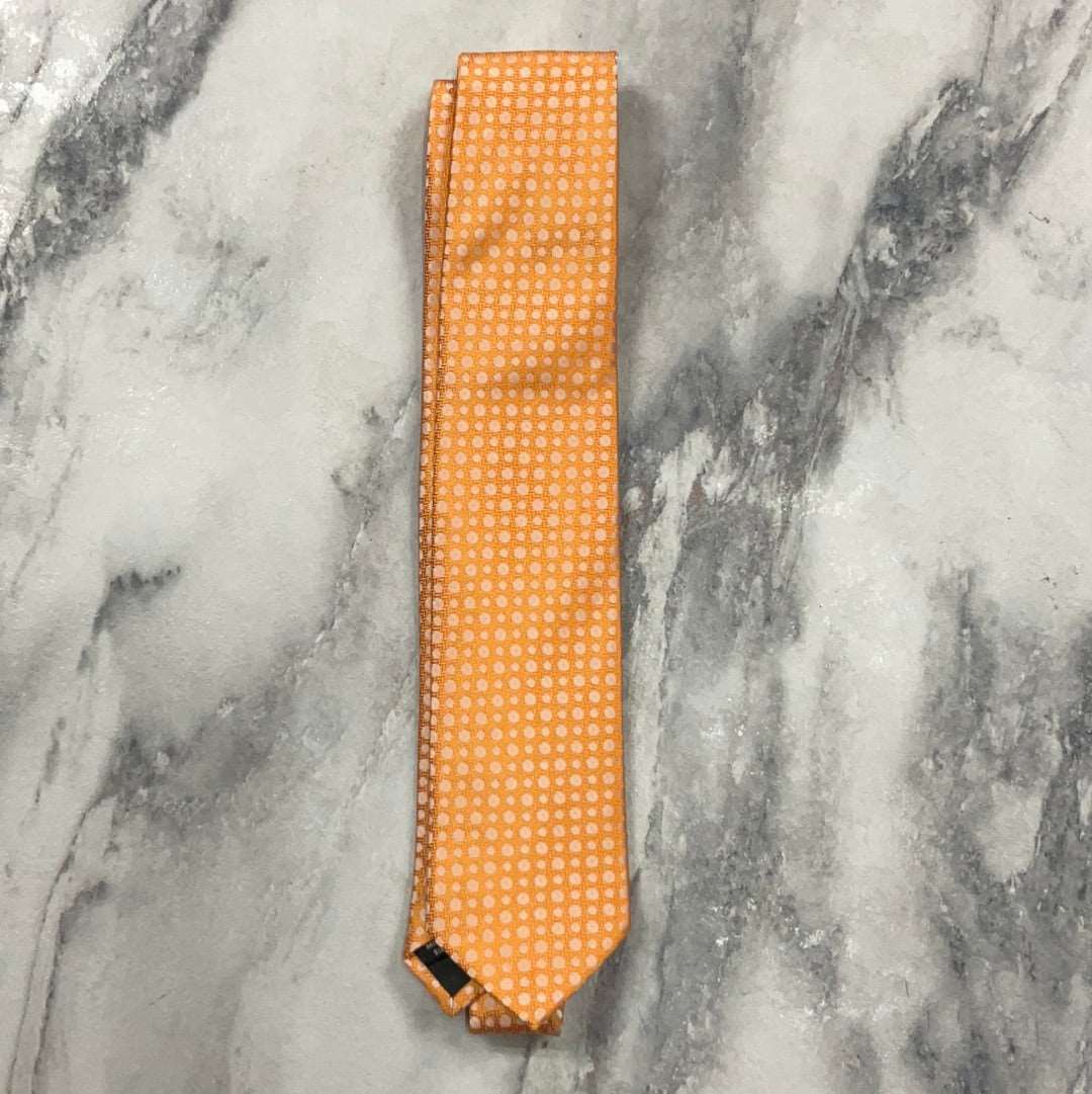 Orange Self Dot Tie