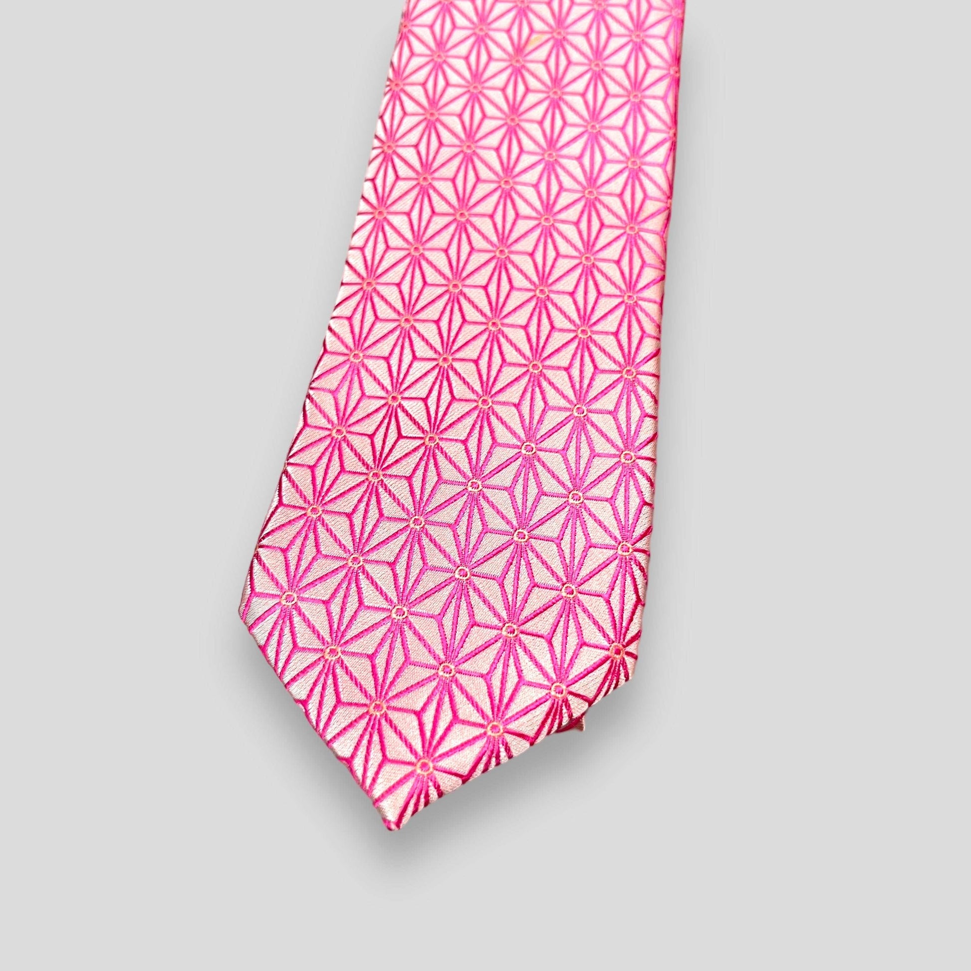 Pink Geometric Tie