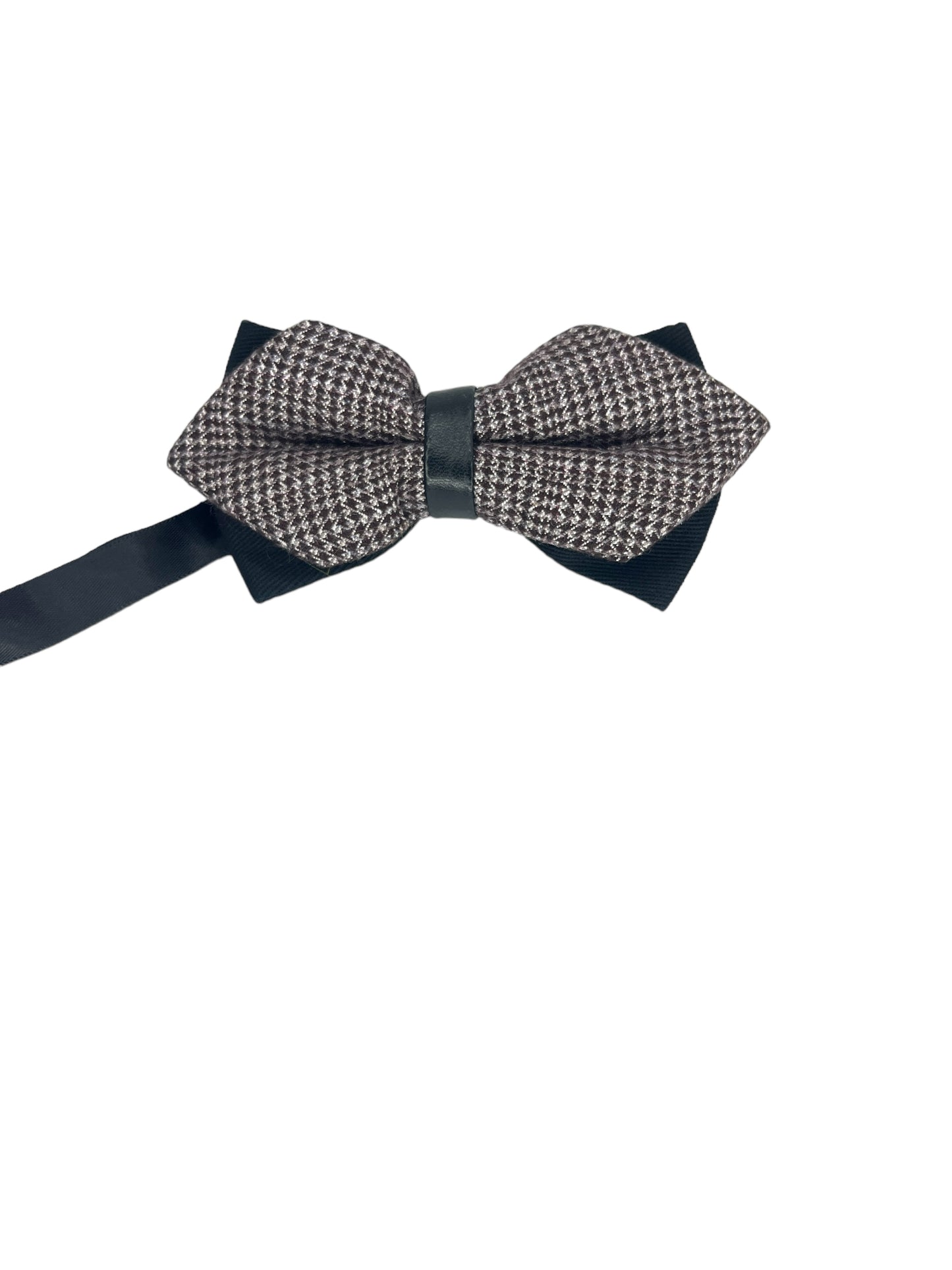 Woollen Grey Double Layered Bowtie