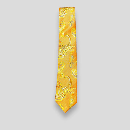 Orange Paisley Tie