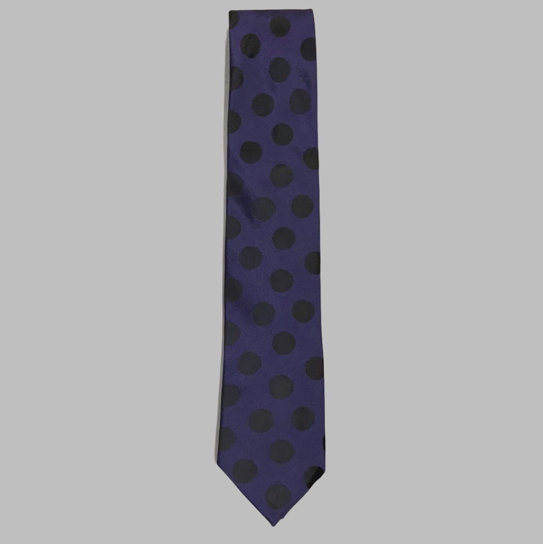 Purple With Black Polka Dot