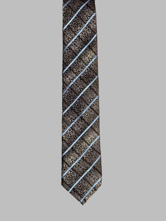 Brown Frizz Checkered Tie