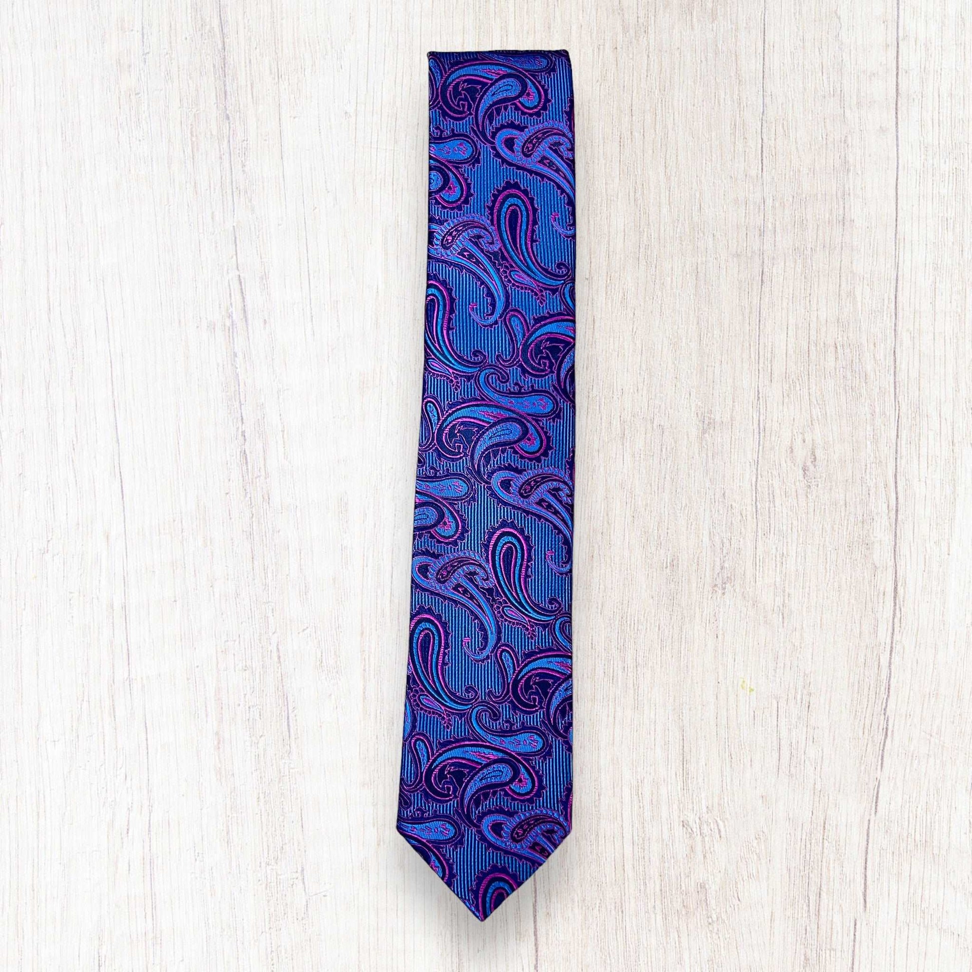 Blue Paisley Tie