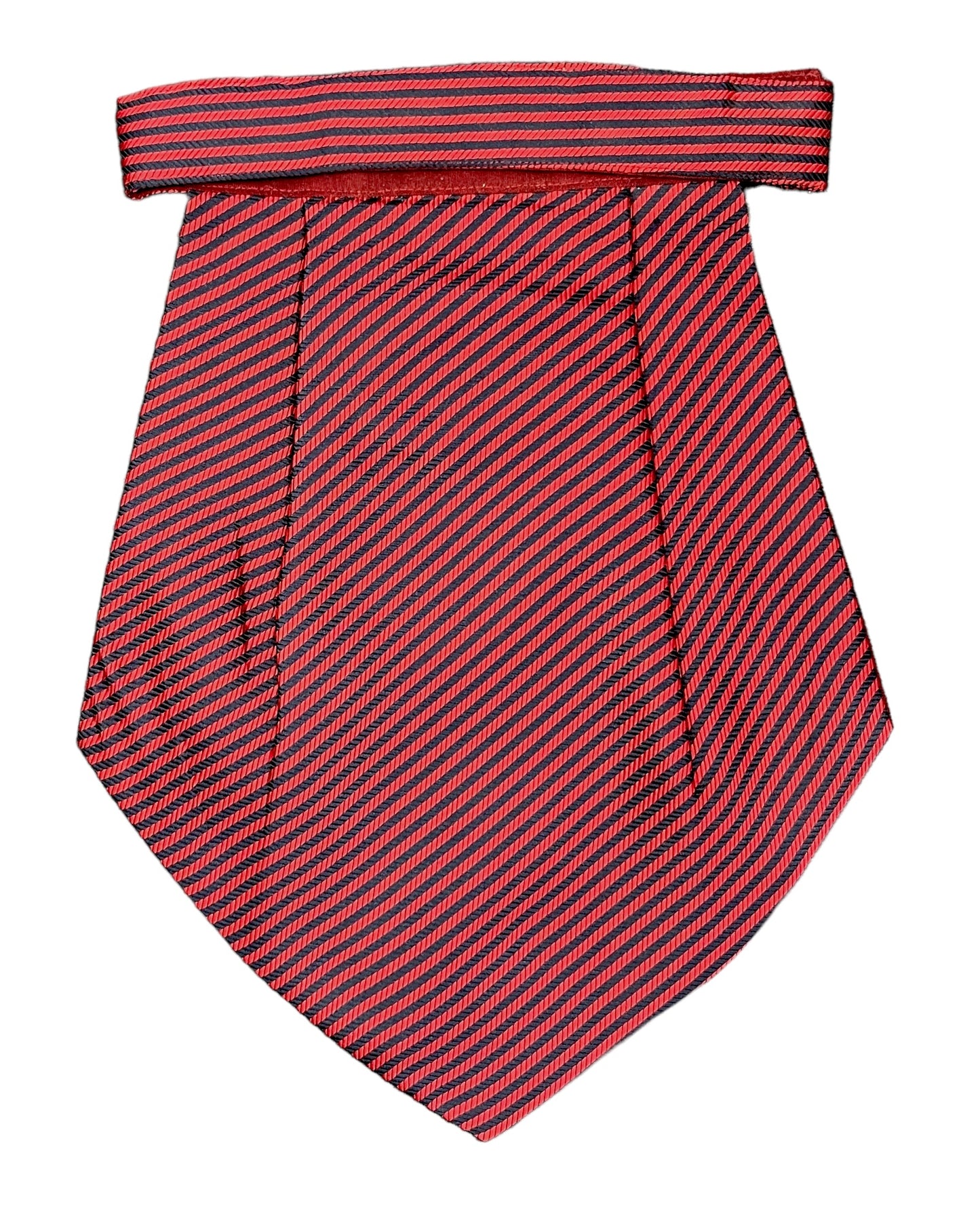 Red And Blue Pin Stripe Cravat Tie