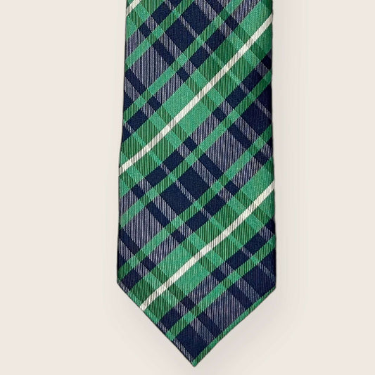 Green Plaided Tie