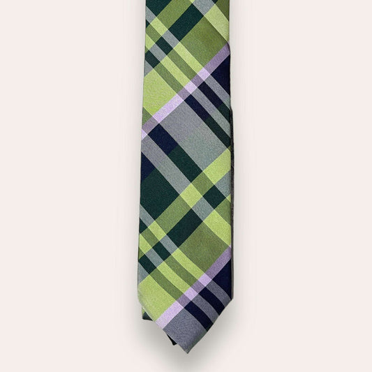 Green Plaid Tie