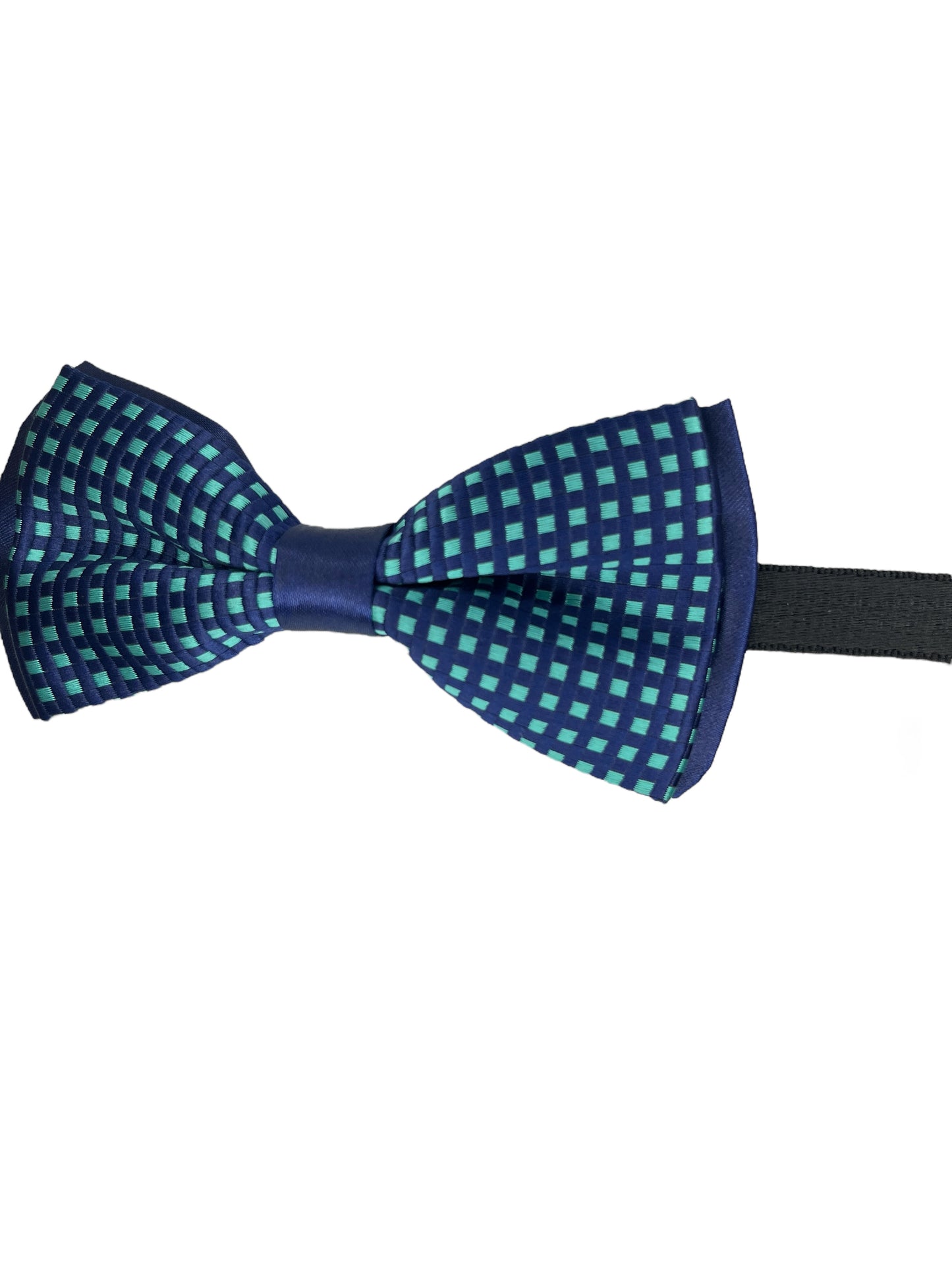 Sea Green Dotted Double Layered Bowtie