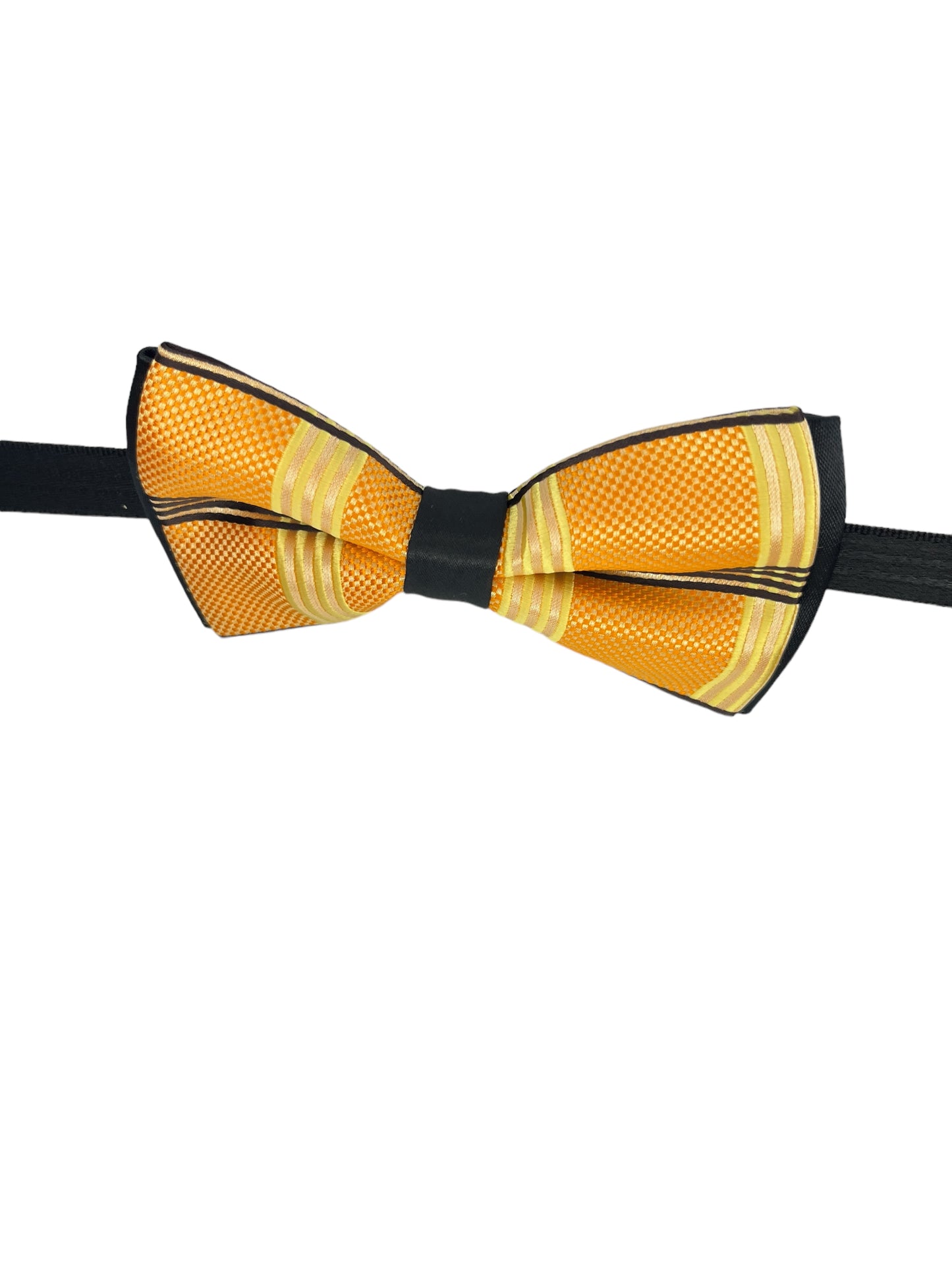 Orange Designer Double Layered Bowtie