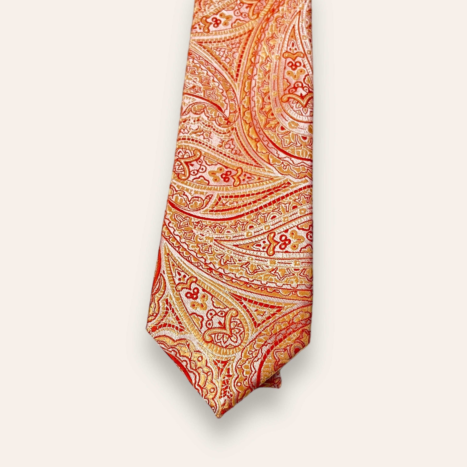 Peach Paisley Tie