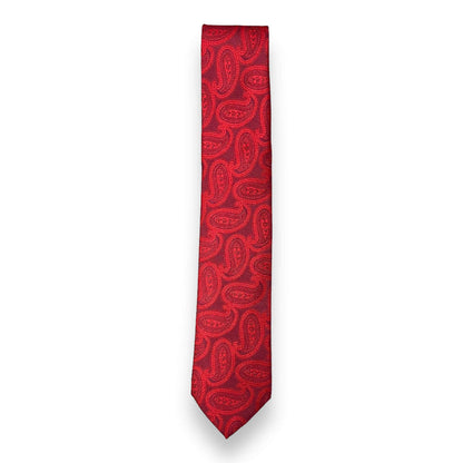 Maroon Paisley Tie