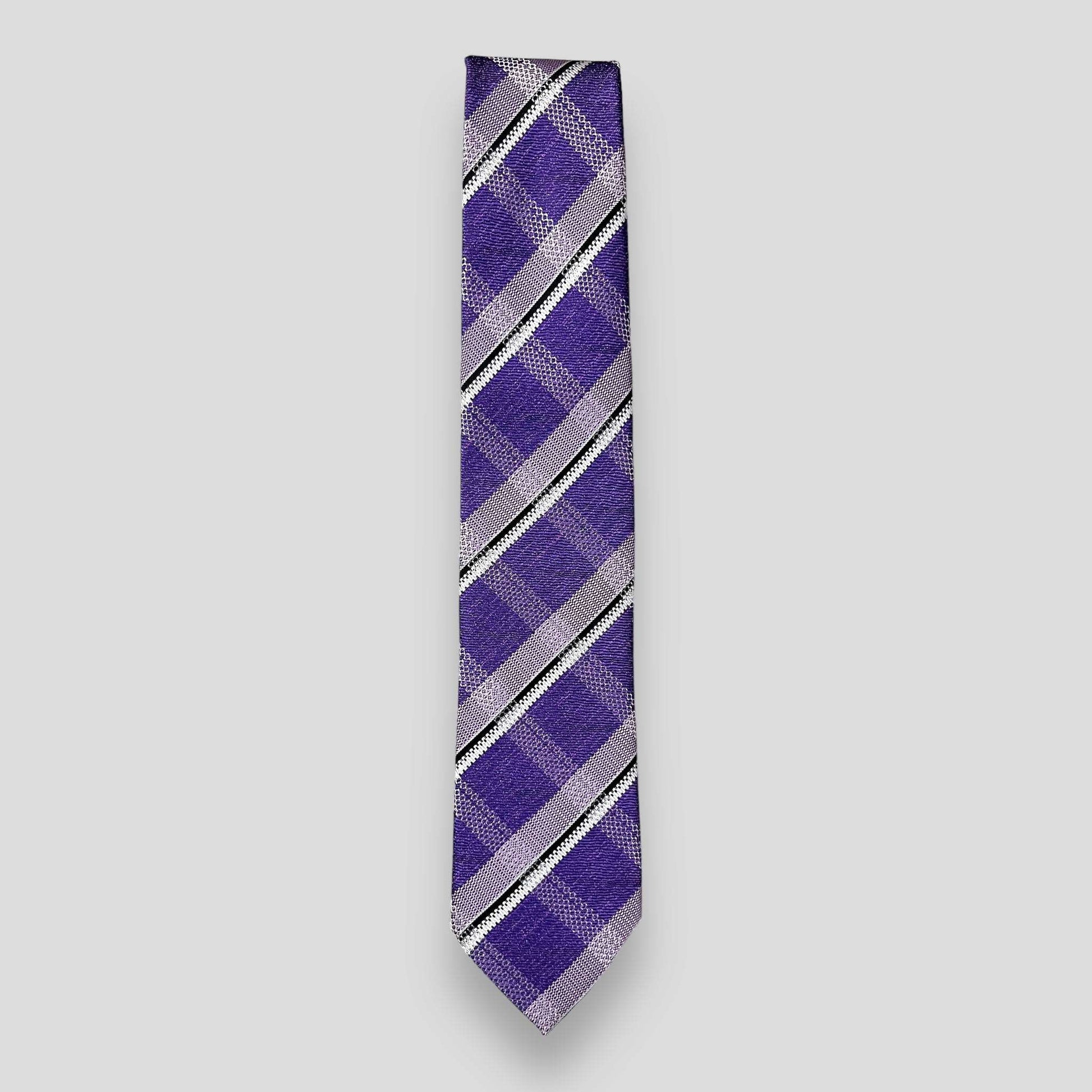 Mauve Plaided Tie