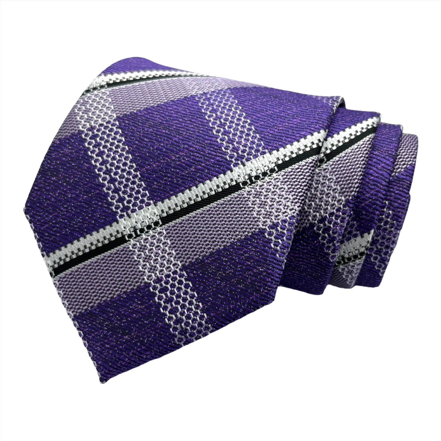 Purple Plaid Tie