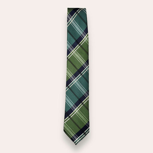 Green Plaid Tie