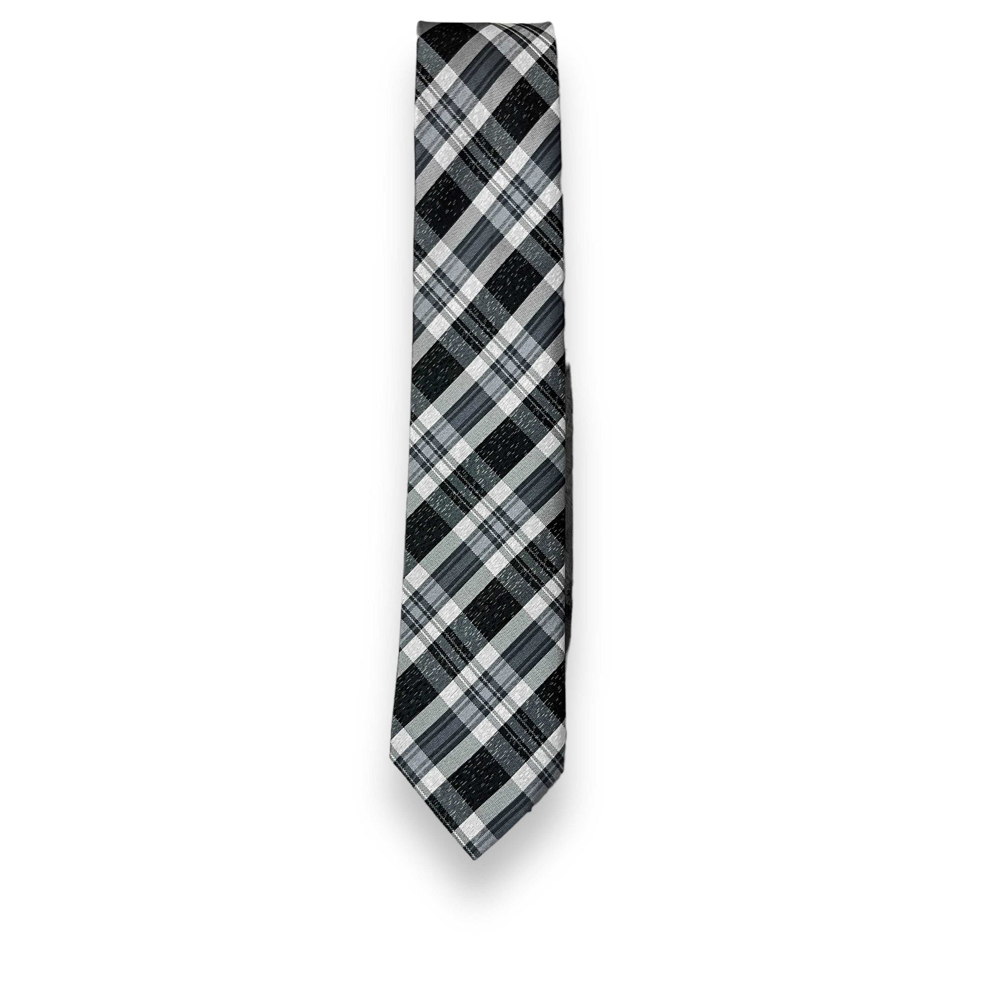 Black And White Plaid Tie