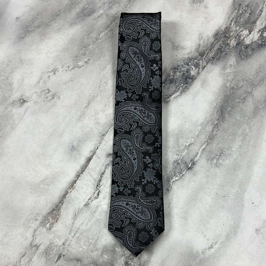 Grey Paisley Tie