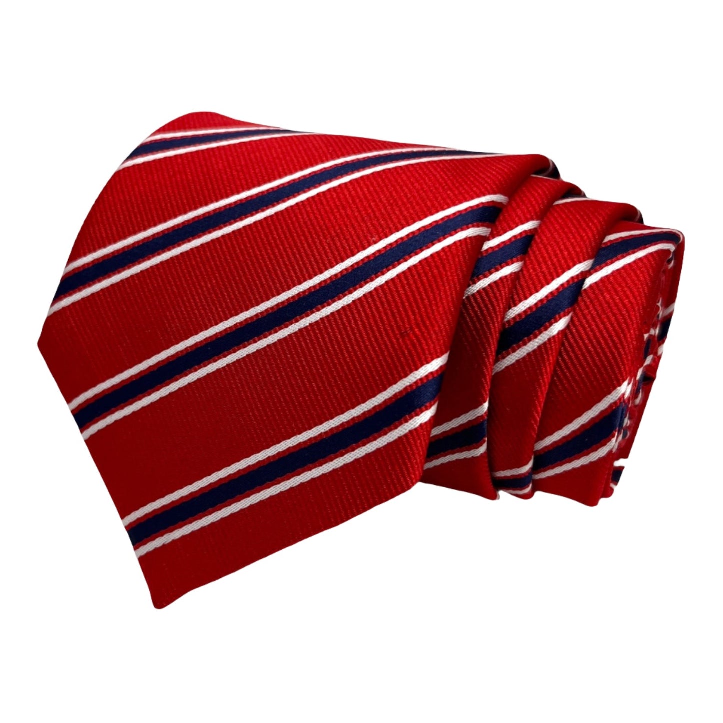 Red And Blue Stripe Tie Combo