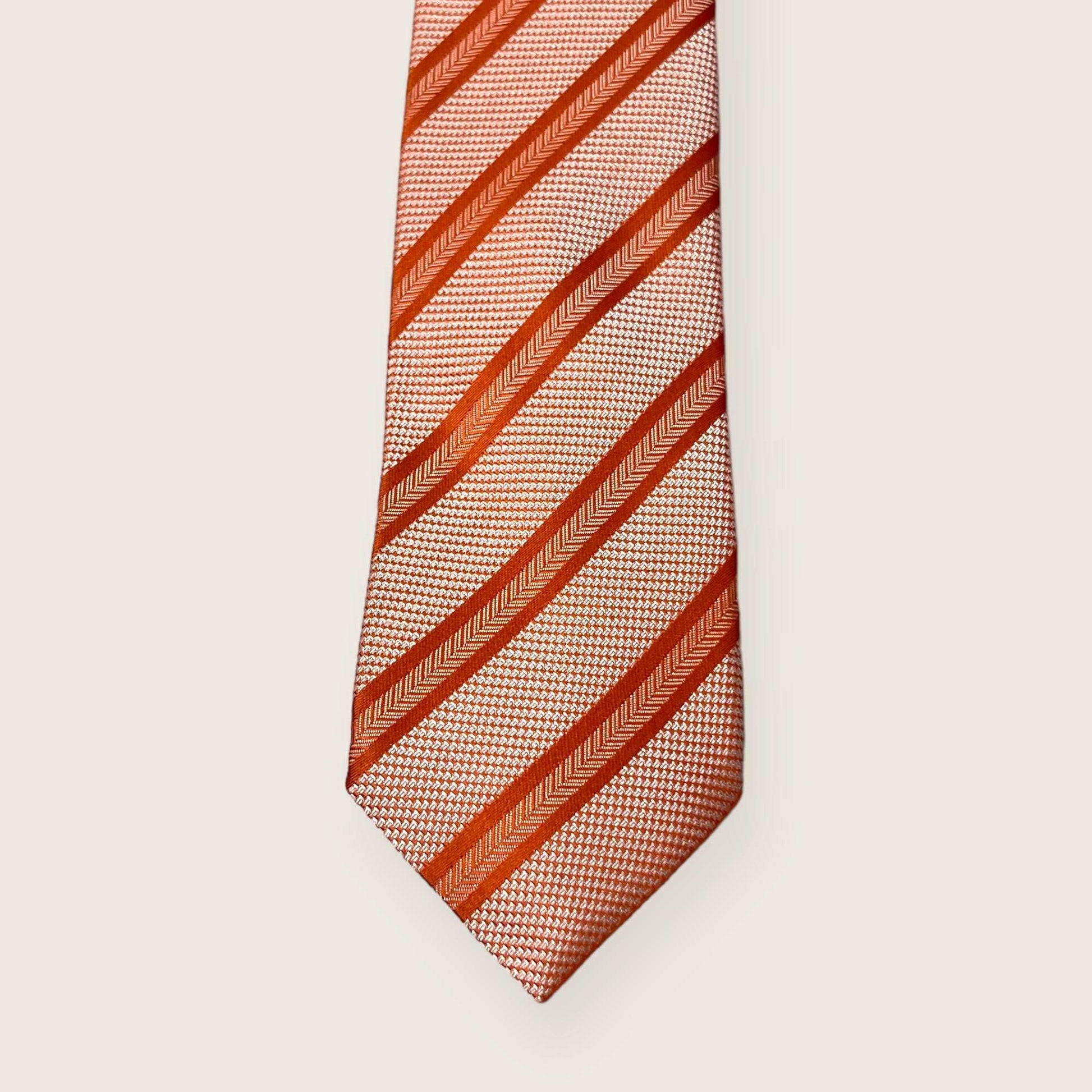 Peach Stripe Tie