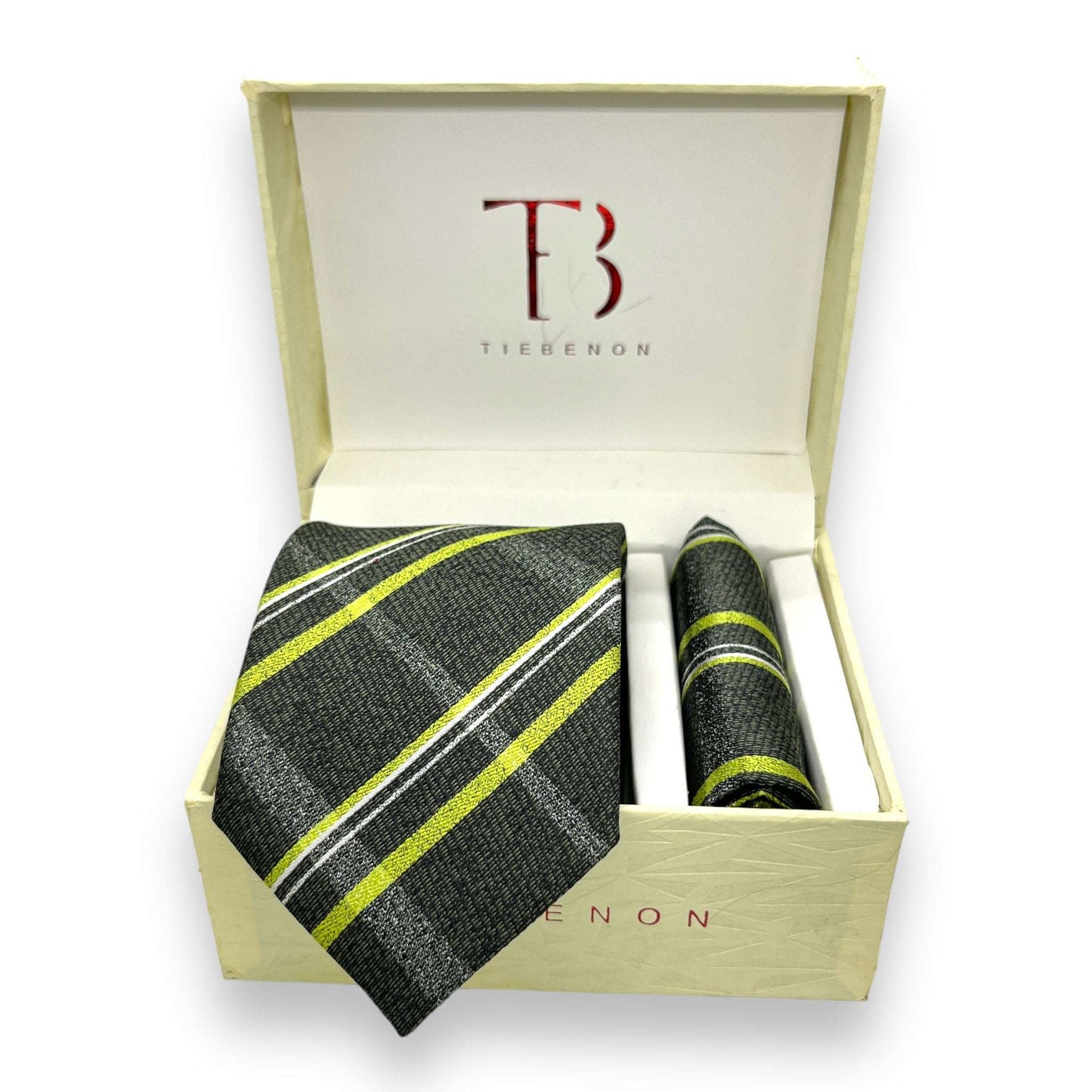 Olive Green Plaid Tie