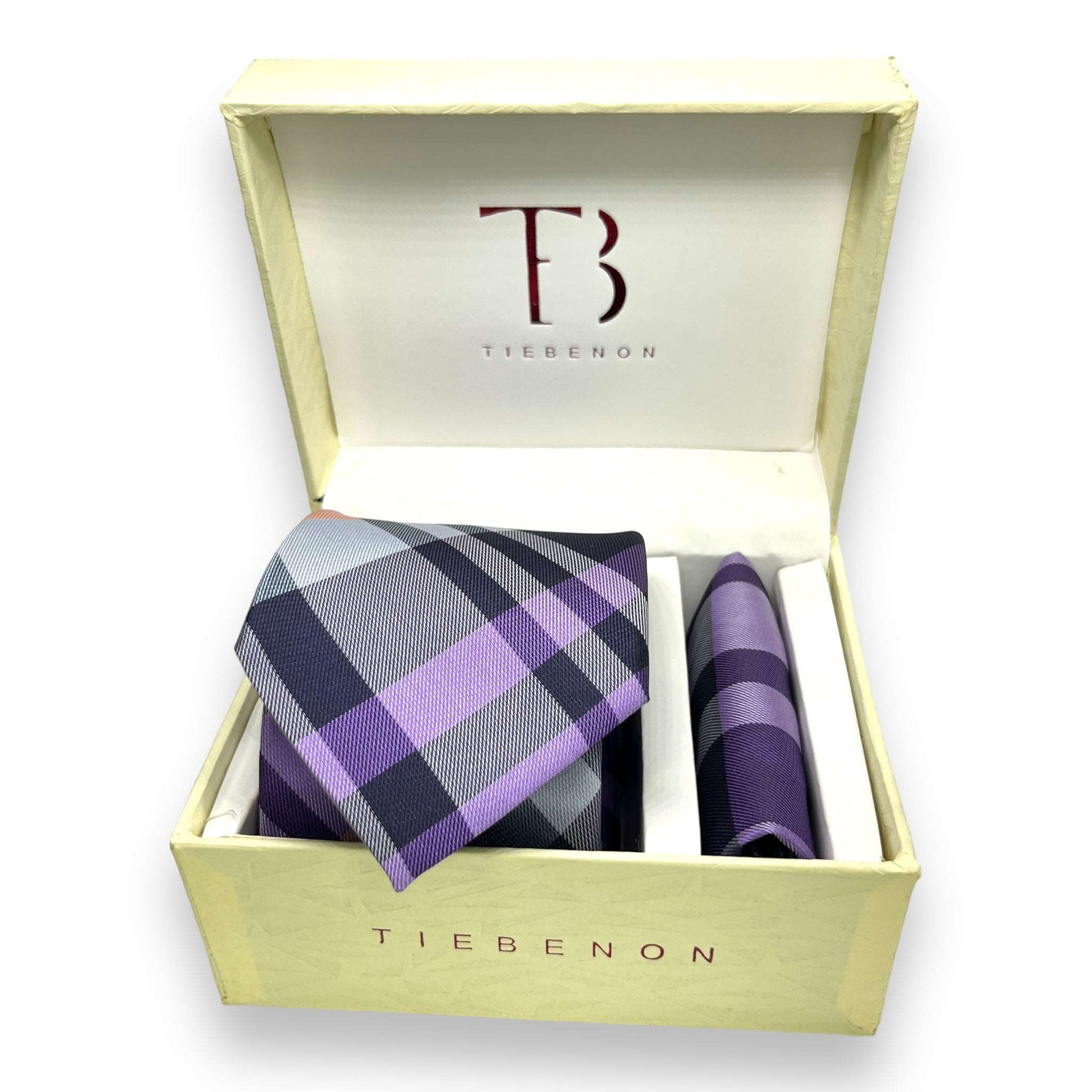 Lavender Plaid Tie