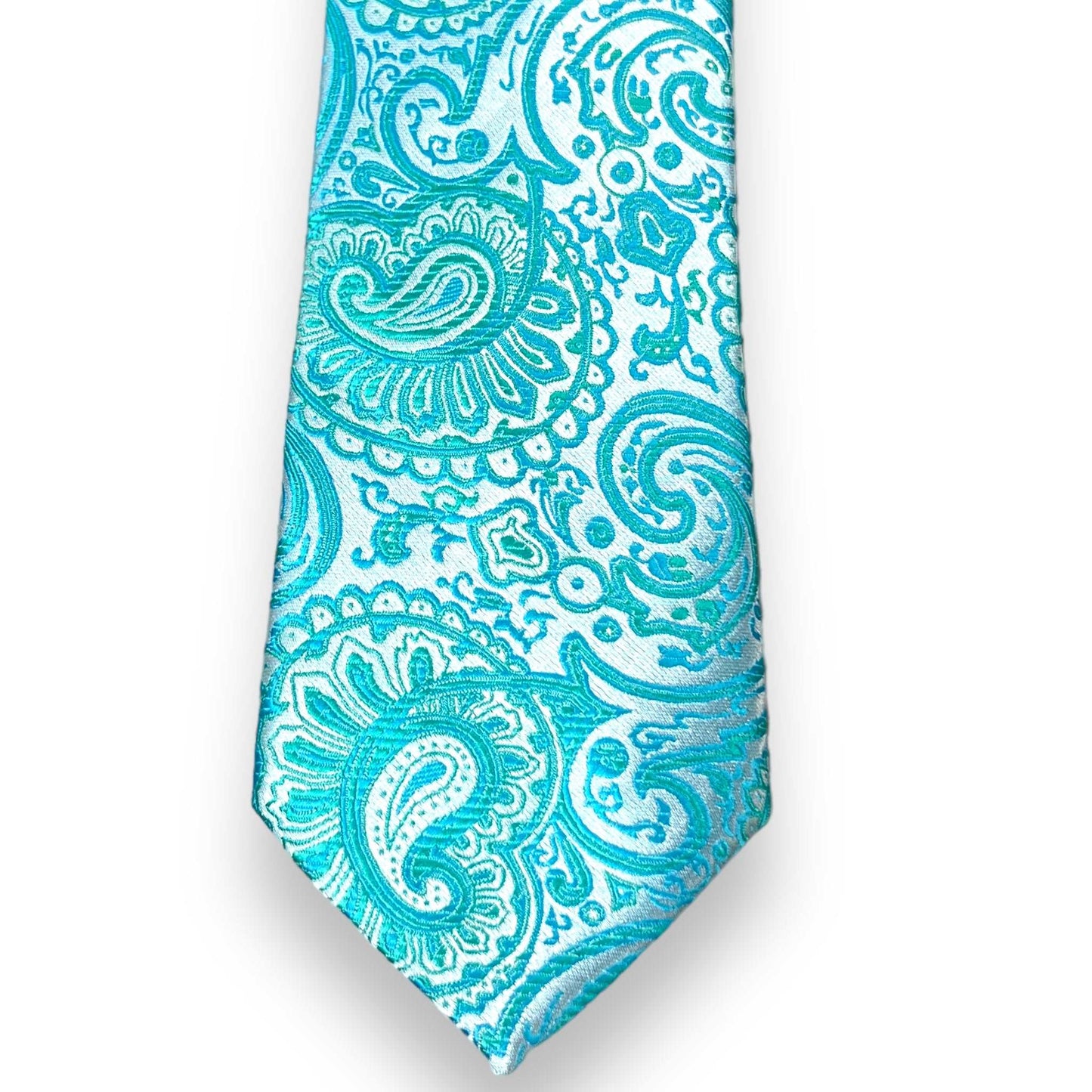 Cyan Paisley Tie