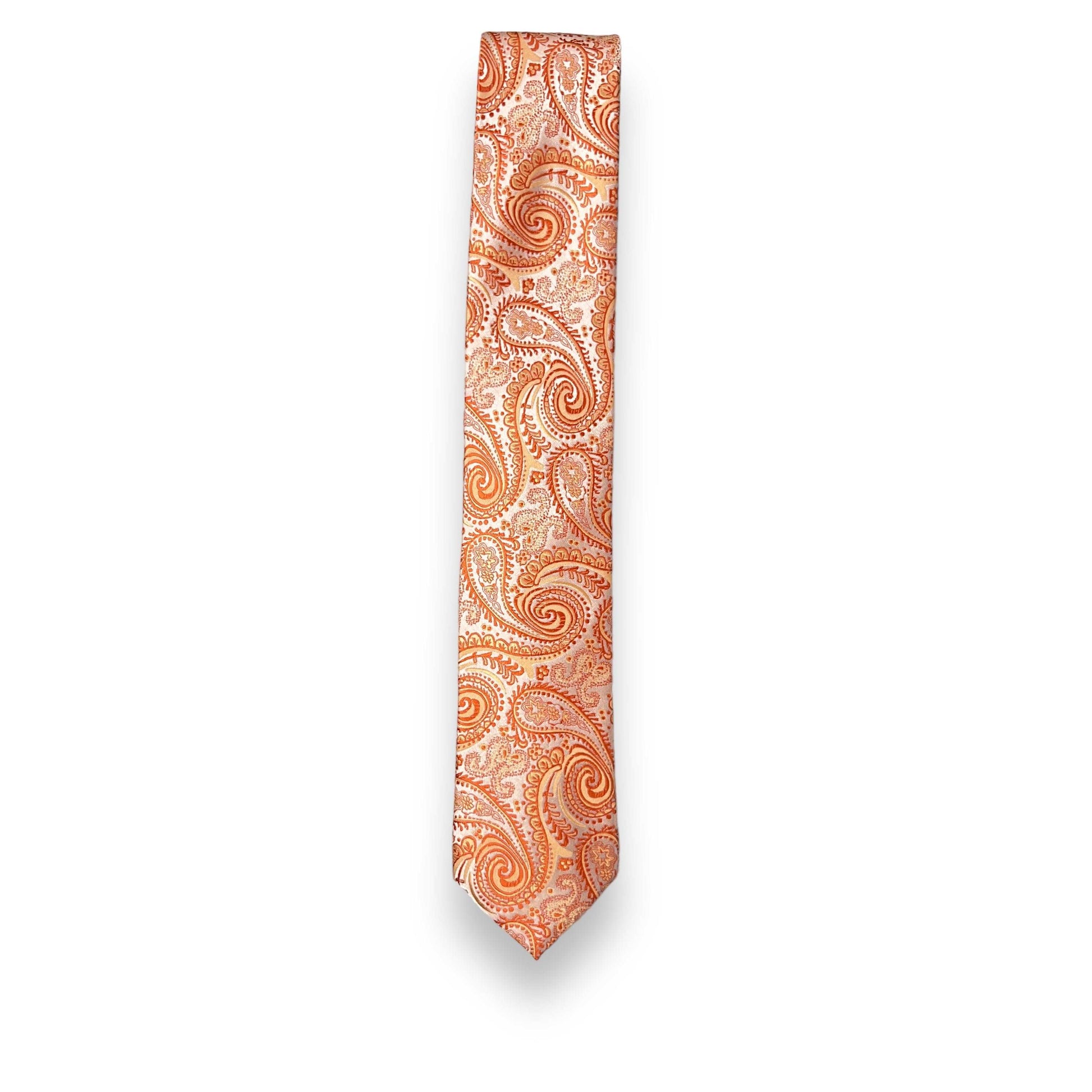 Peach Paisley Tie