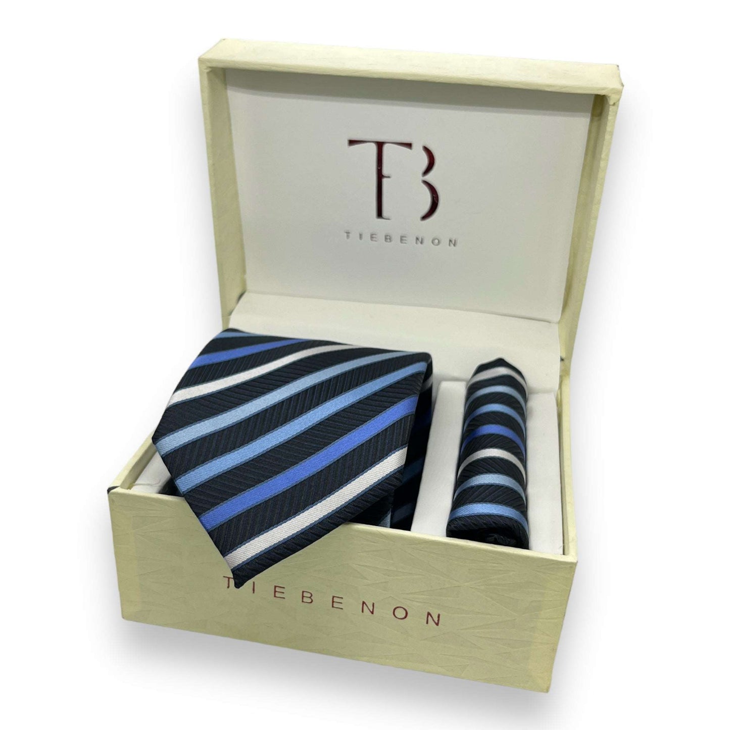 Blue Stripe Tie Combo