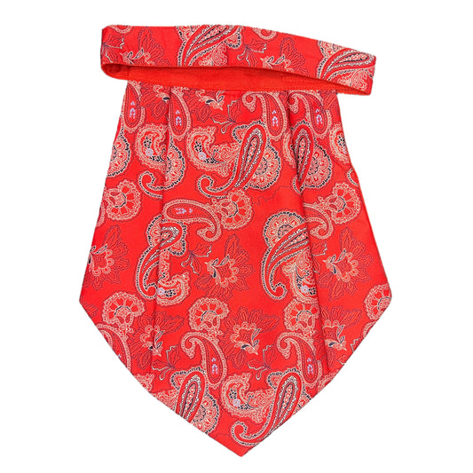 Red Paisley Cravat Tie