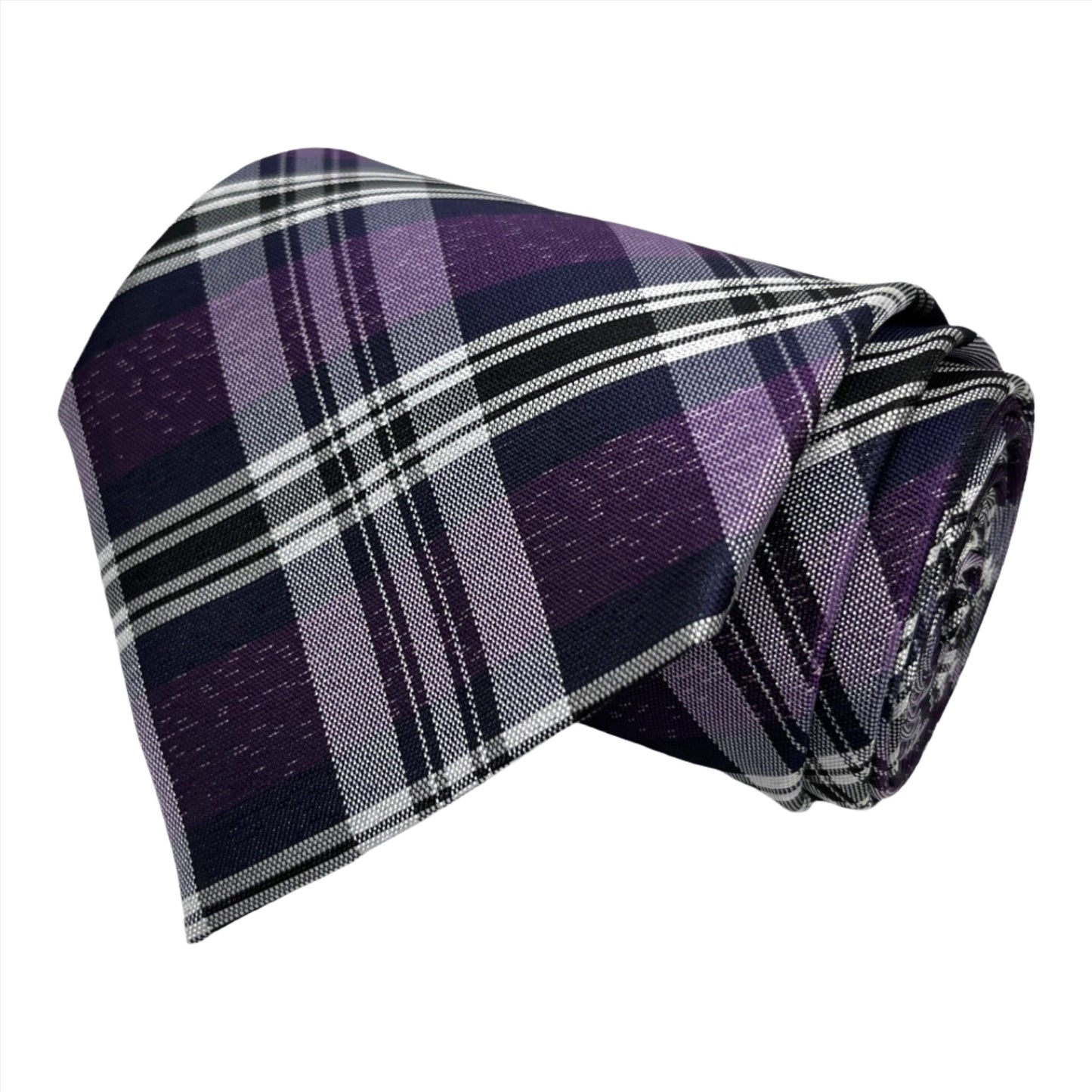 Purple Plaid Tie