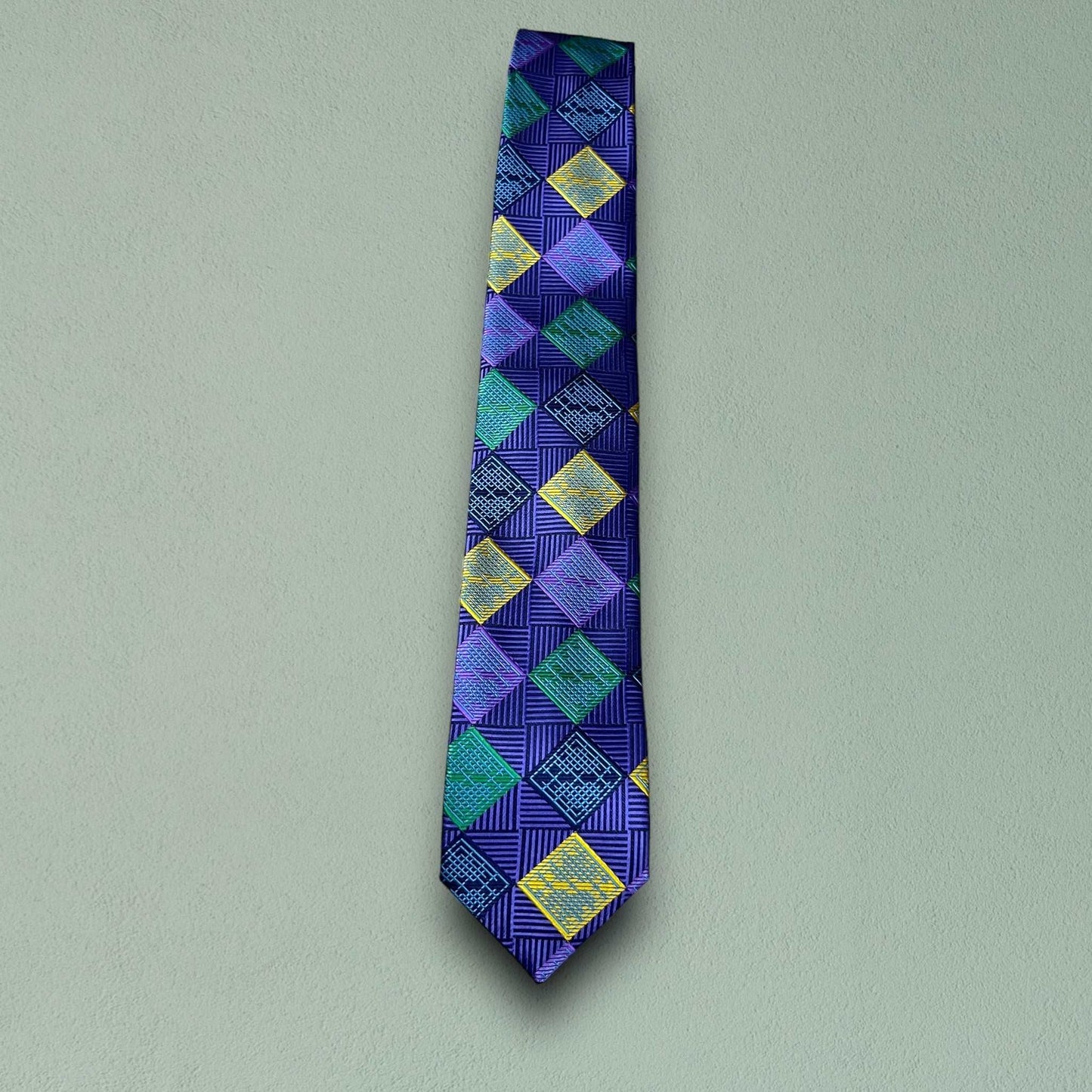 Multi Mauve Plaid Tie