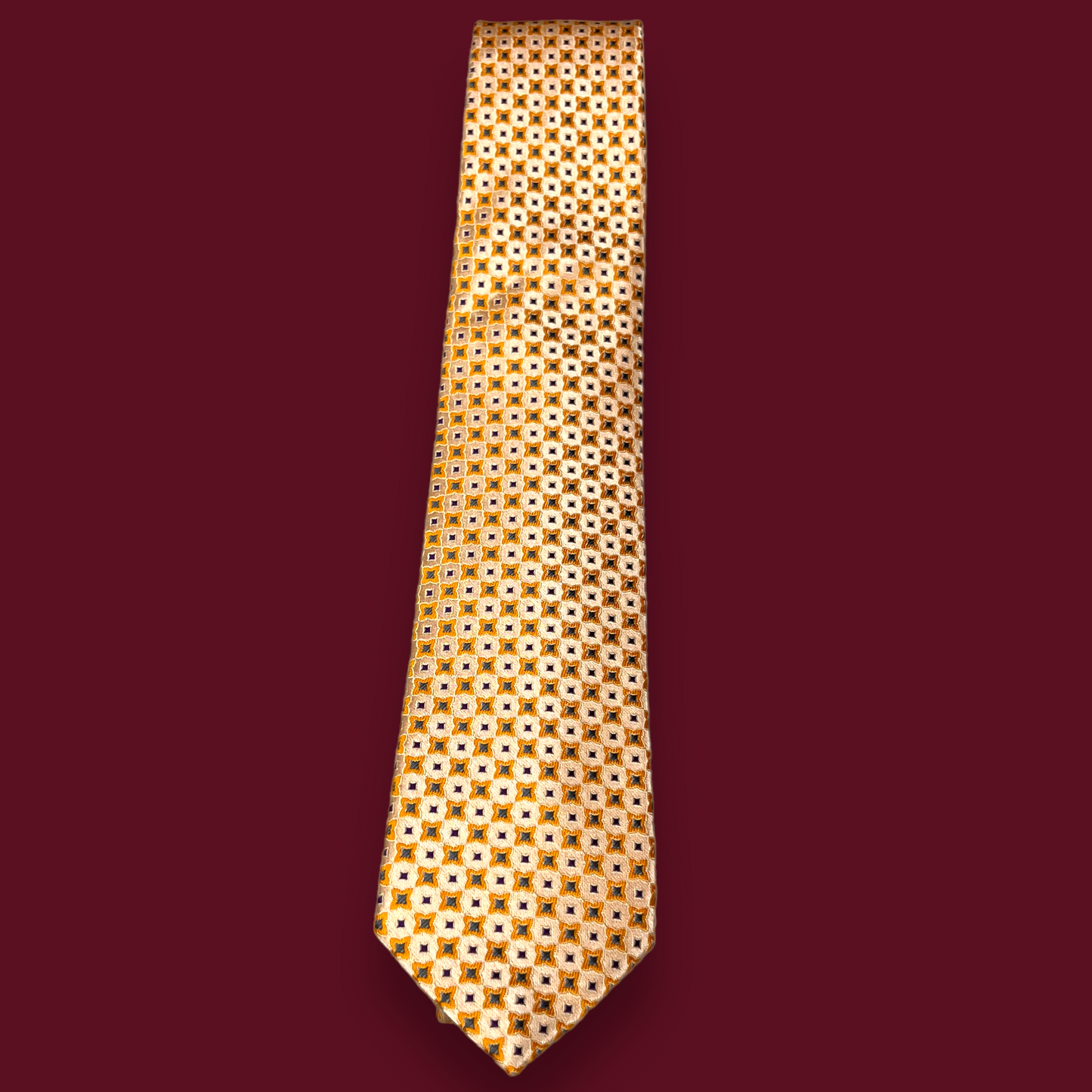 Peach Abstract Tie