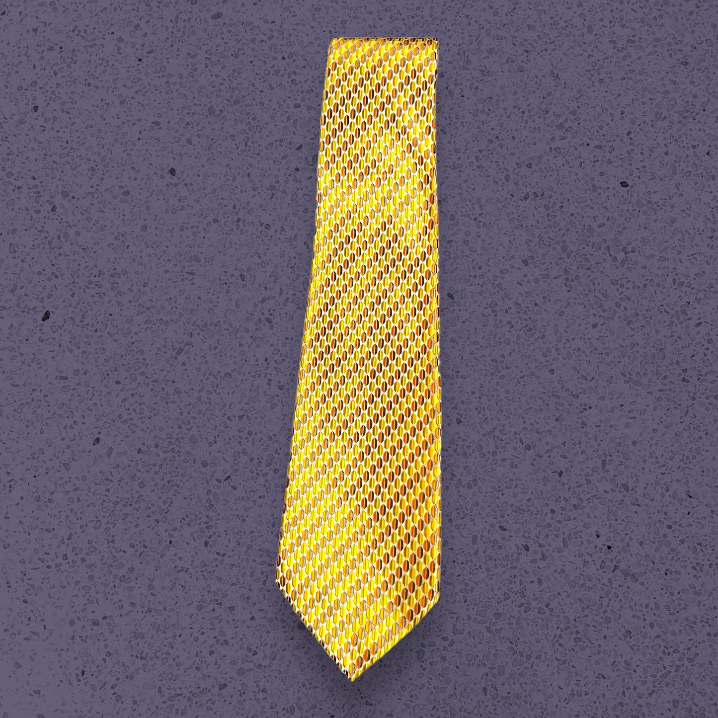 Yellow Geometric Tie