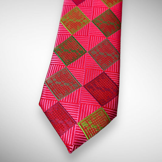 Pink Plaid Tie