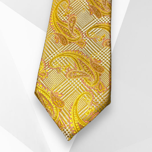 Yellow Paisley Tie