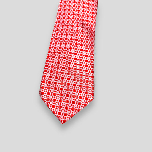 Dark Red Dotted Tie