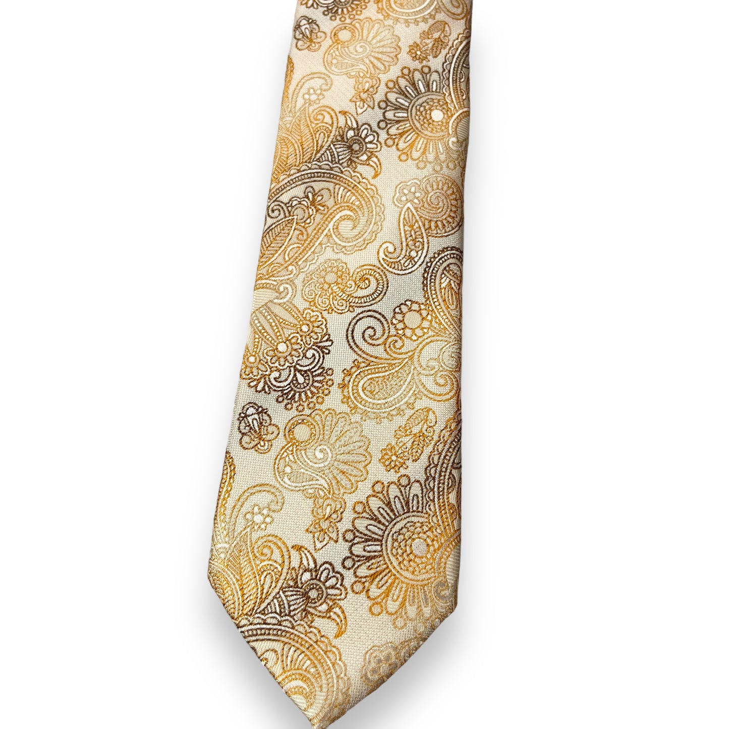 Beige Floral Tie