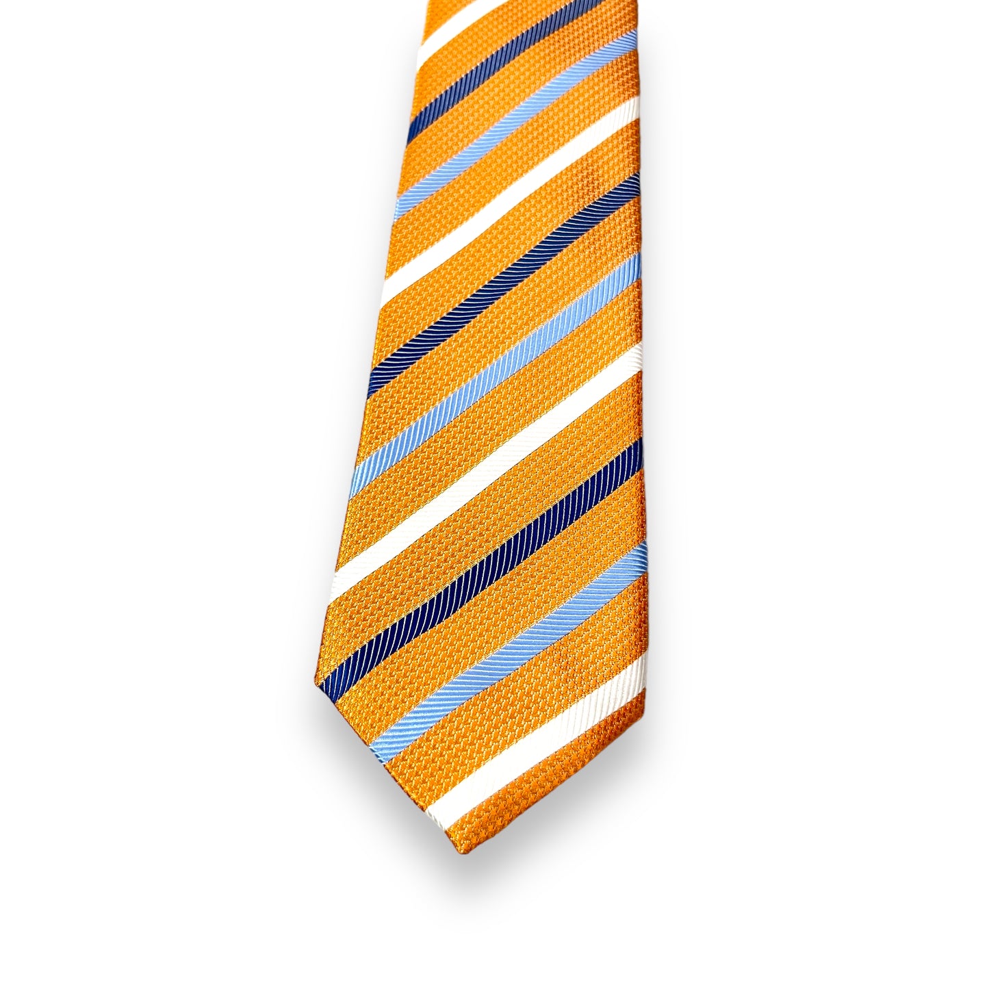 Orange Multicolor Stripe Tie