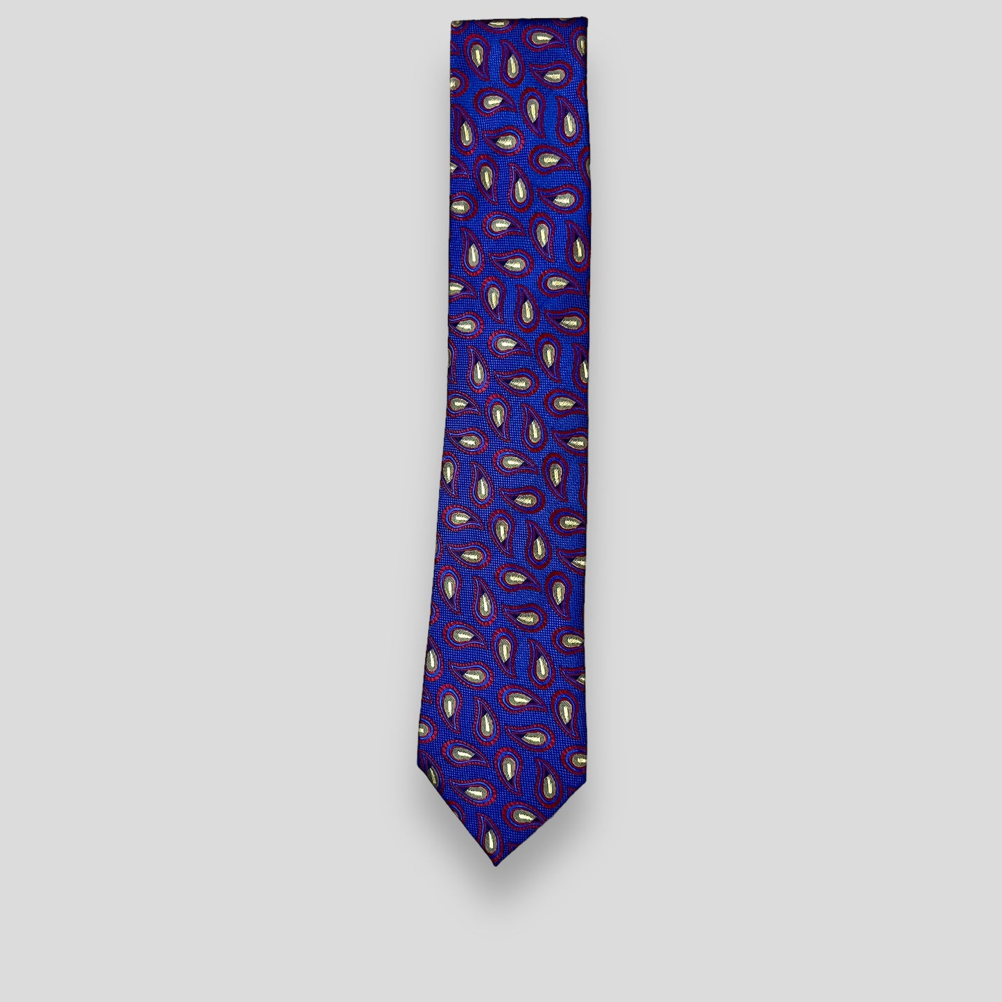 Royal Blue Small Paisley Tie