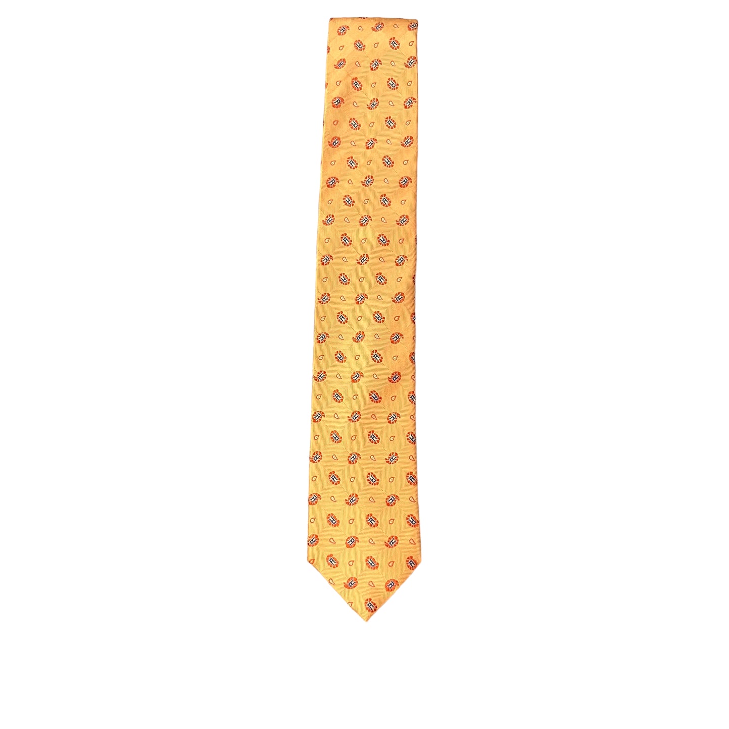 Peach Small Paisley Tie