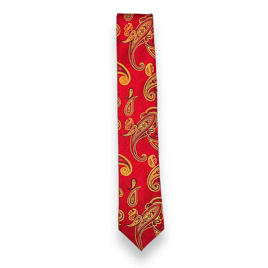 Red And Yellow Paisley Tie