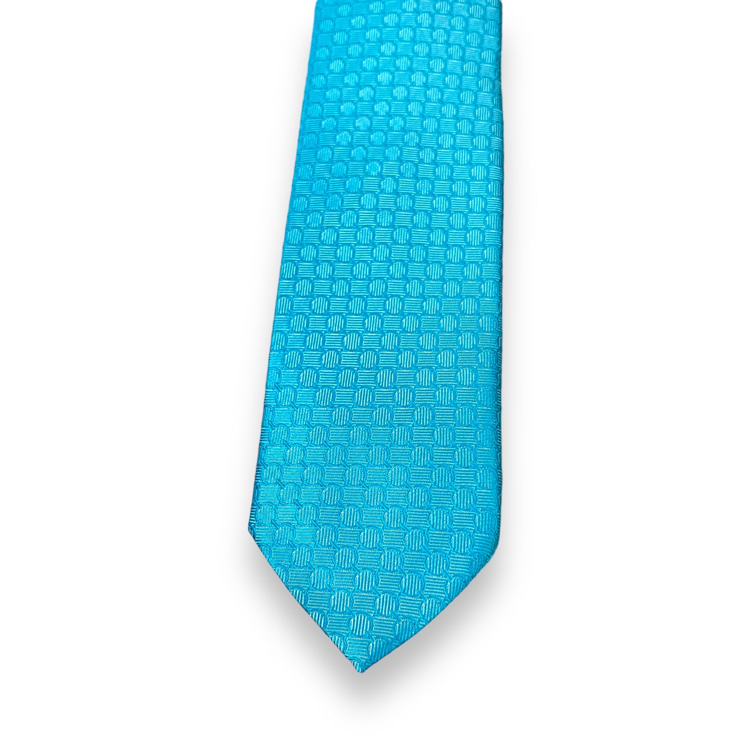 Arctic Blue Self Geometric Tie