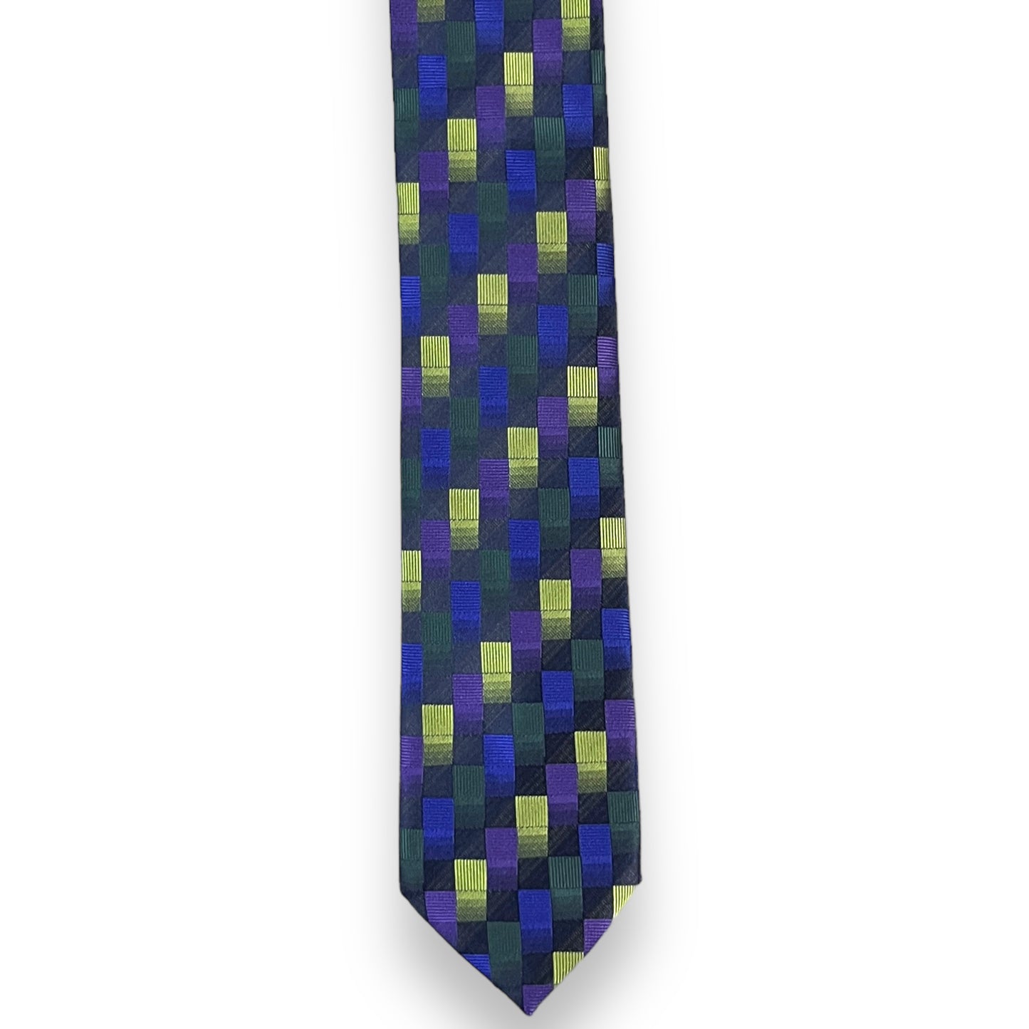 Blue Geometrical Tie