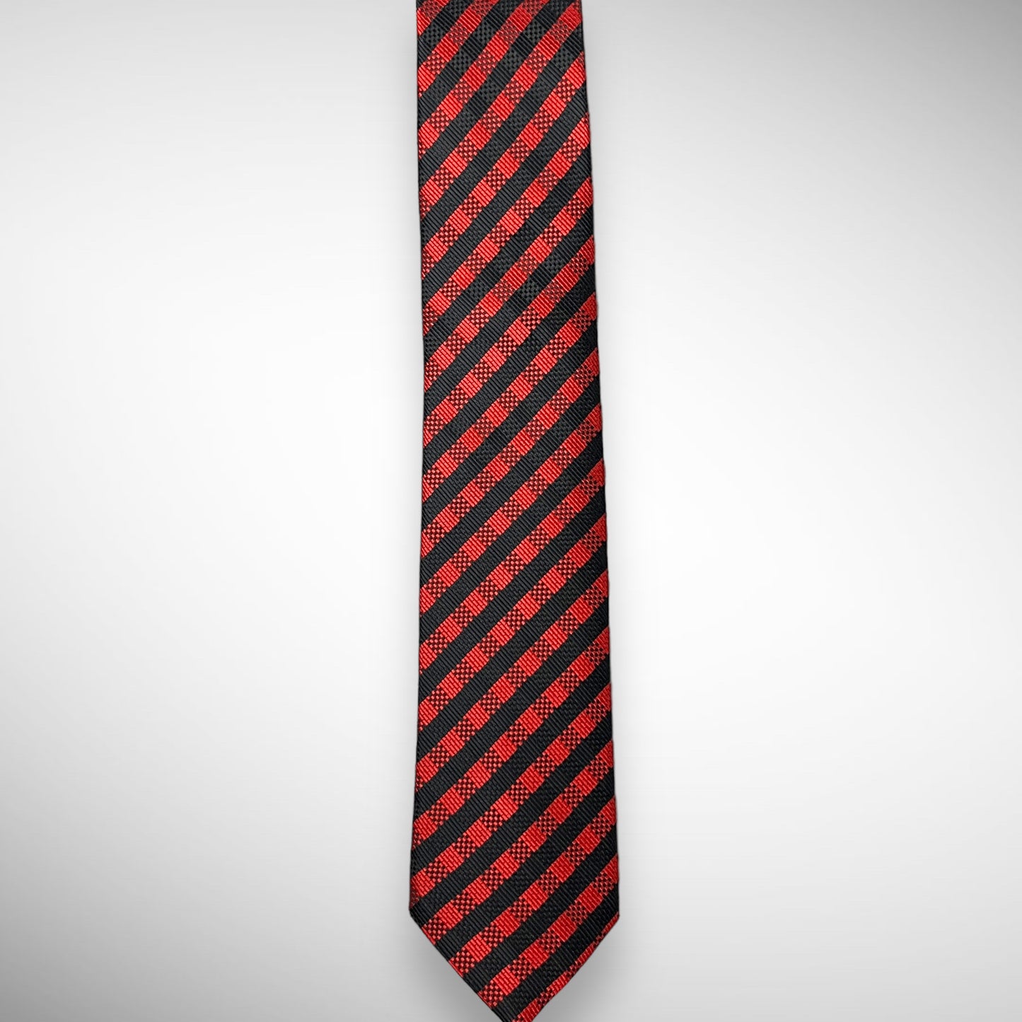 Red And Black Checkered Tie