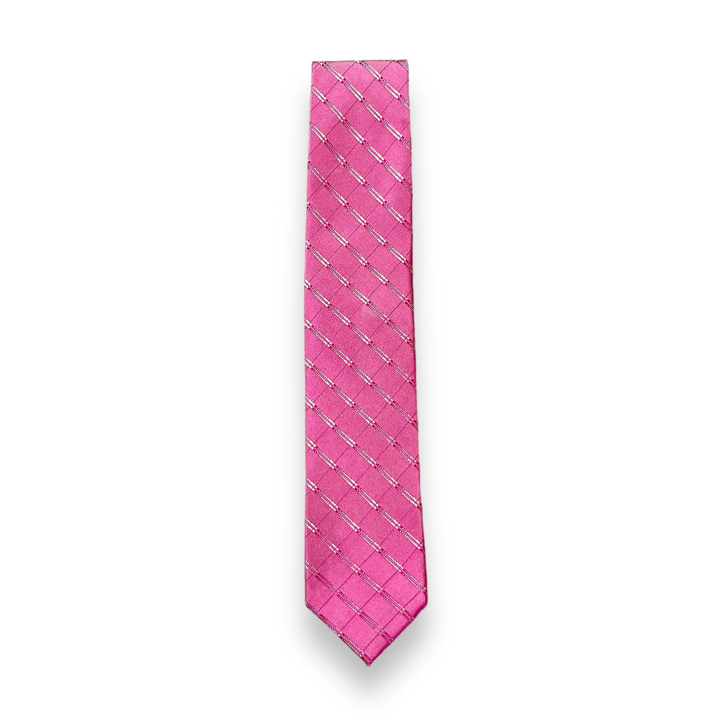 Pink Plaid Tie