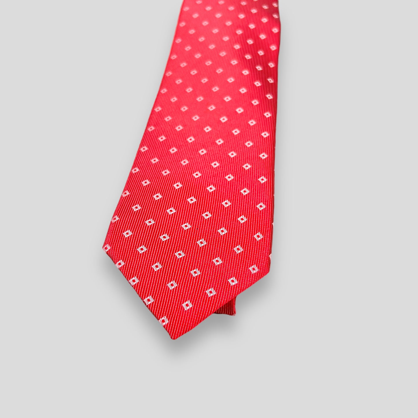 Corel Red Geometric Tie