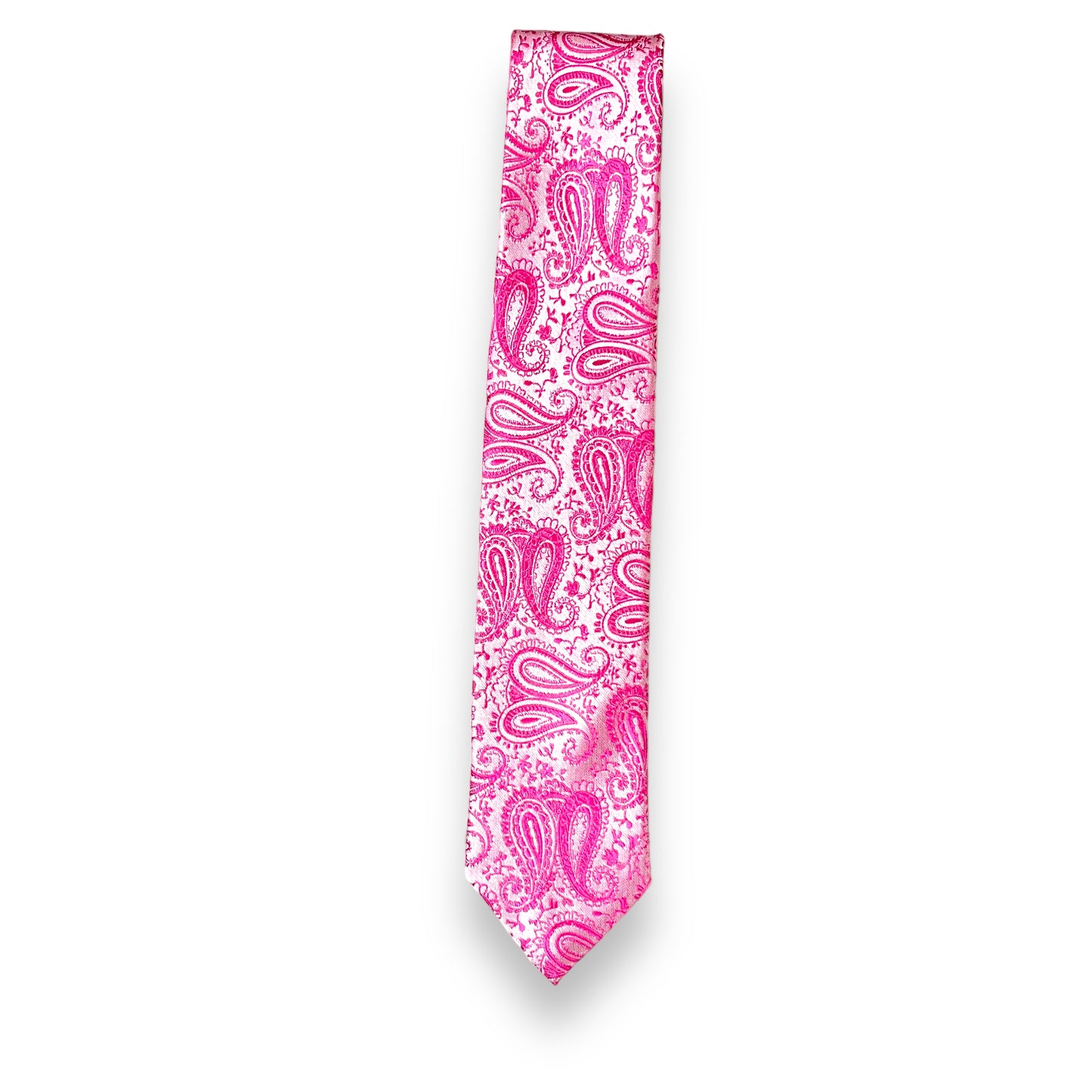 Hot Pink Self Paisley Tie