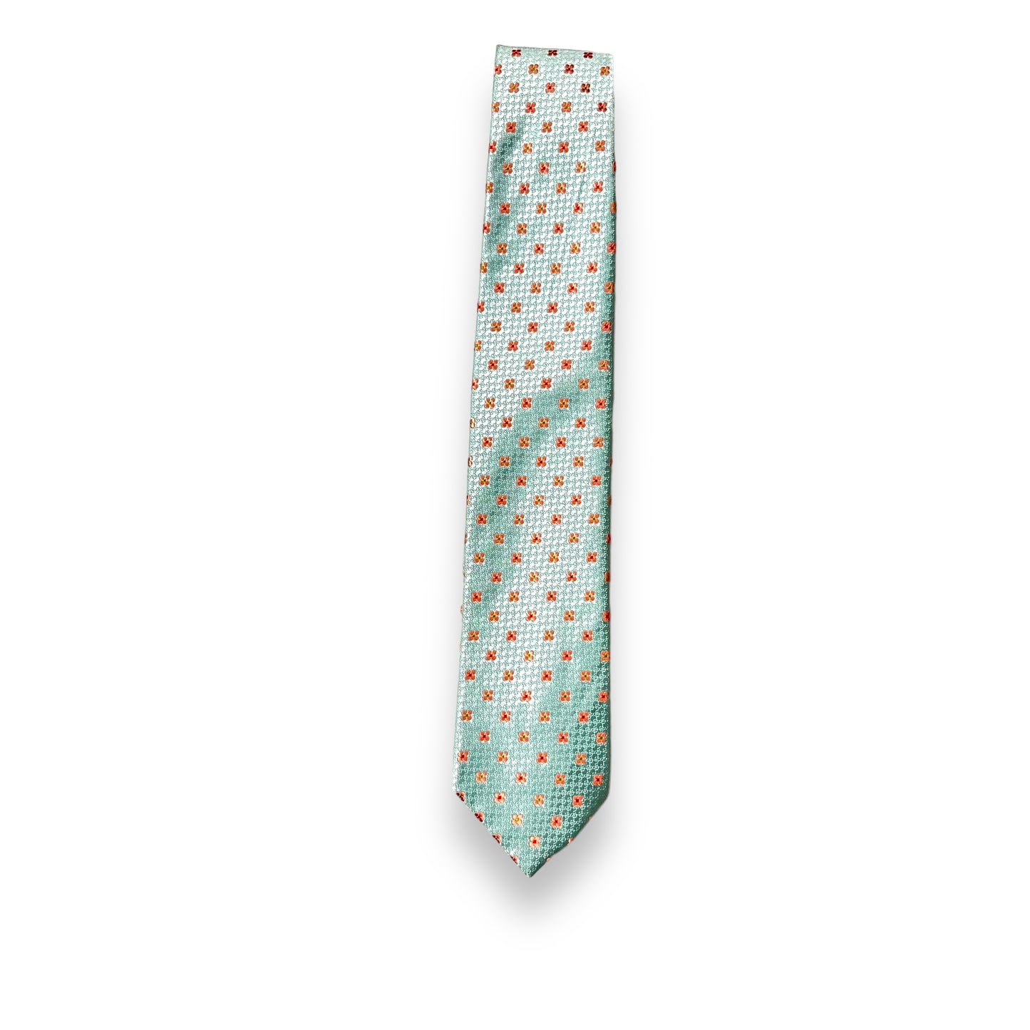 Sea Green Geometric Tie