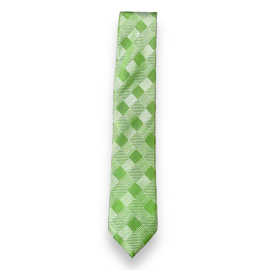 Light Green Self Check Tie