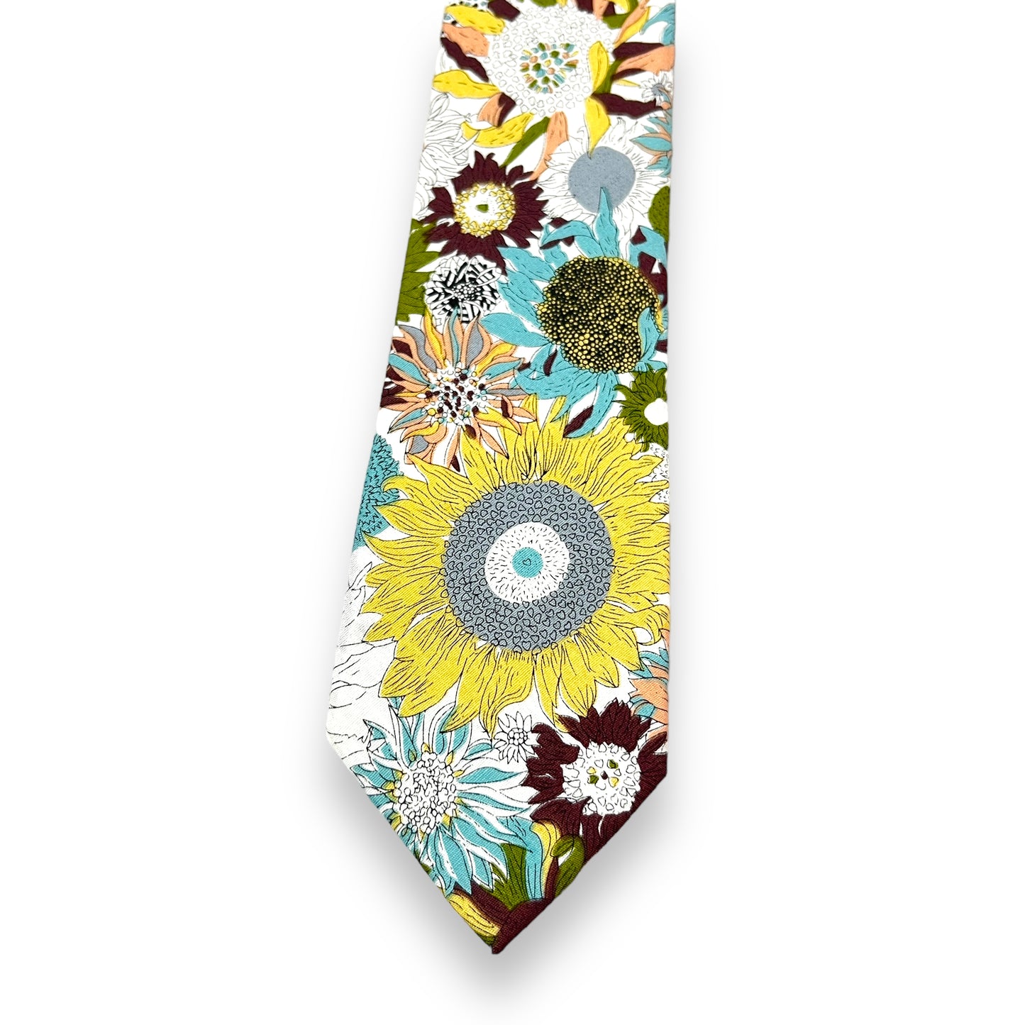 Multicolor Printed Cotton Floral Tie