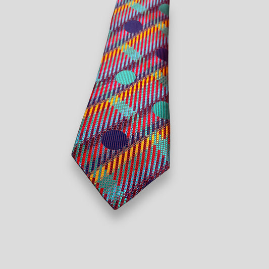 Multicolor Dotted Tie